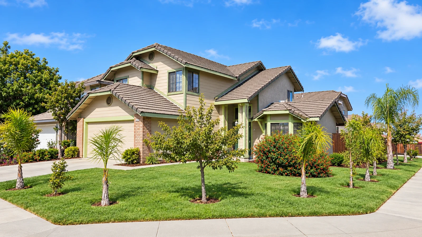 3025 Glen Park Way, Ceres — front exterior on a corner lot (digitally altered)