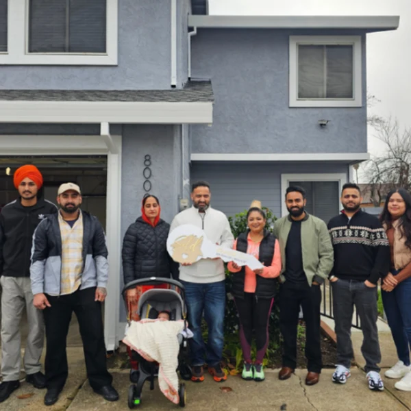 Family congratulated on closing their new home — The Saini Realty